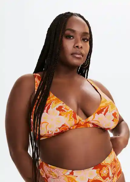 Top Bikini Gala 2 Naranja Talla 24 Mujer Mango