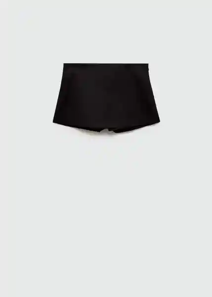 Short Gara Negro Talla 40 Mujer Mango