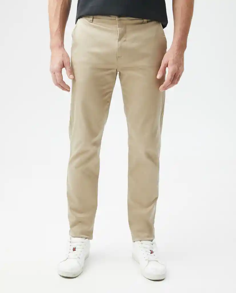 Pantalon Khakis Portland Beige Bosque Medio Talla 34 Hombre Chevignon