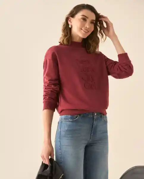 Buzo Rojo Sangría Oscuro Talla M 483G000 Esprit