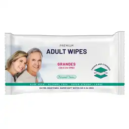 Personal Choice Toallita Húmeda Adult Wipes Premium Para Adultos