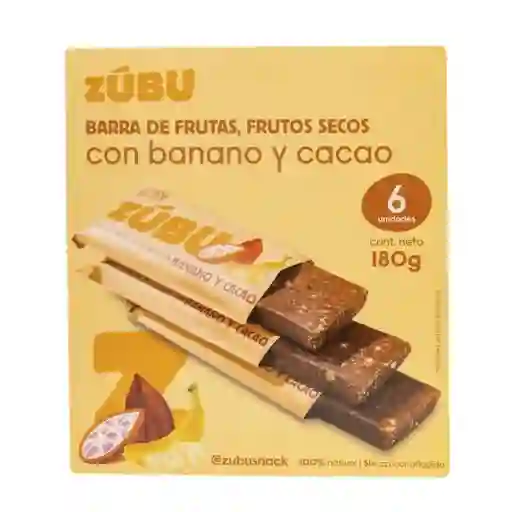 Zúbu Barra Frutos Banano Cacao
