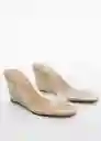 Sandalias Mina Crudo Talla 41 Mujer Mango