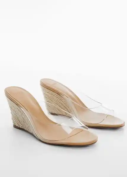 Sandalias Mina Crudo Talla 41 Mujer Mango