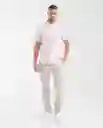 Camisa Button Down Manga Corta Rosa Nouveau Claro M Chevignon
