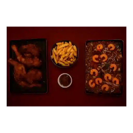 3/4 De combo especial 4 carnes