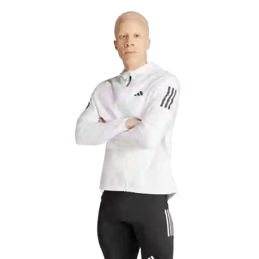 Adidas Chaqueta Otr b Correr Hombre Blanco Talla M
