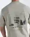 Camiseta Hombre Caqui Talla XL 849G008_CAQ150513 Americanino