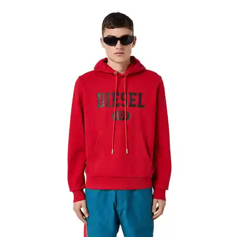 Diesel Buzo Hombre Adulto Rojo Talla XL S-GINN-HOOD-K25