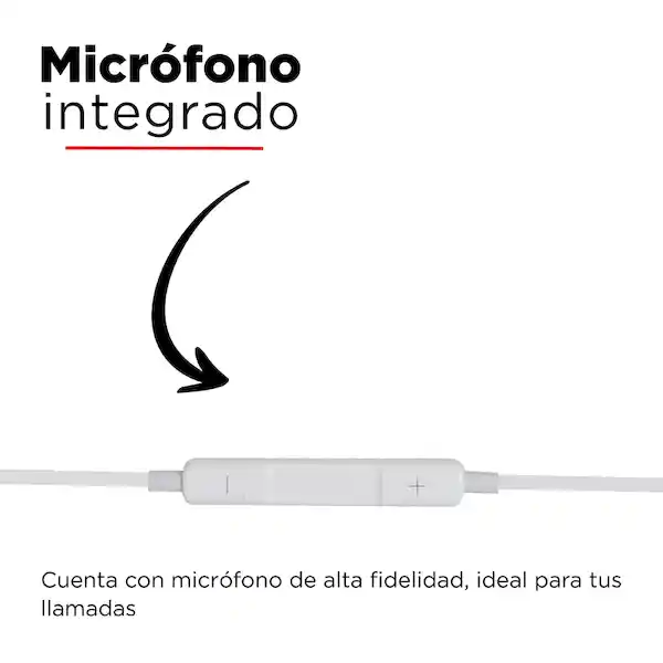 Miniso Audifono Cable Blanco