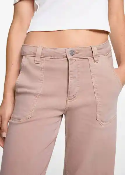 Jean Utilityp Rosa Pastel Talla 19 Niñas Mango