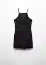 Vestido Susic-H Negro Talla L Mujer Mango