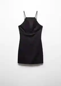 Vestido Susic-H Negro Talla L Mujer Mango