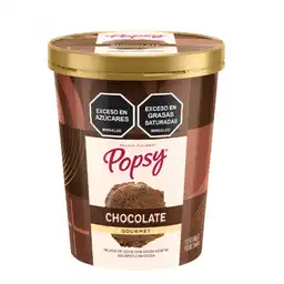 Popsy Helado Cremoso Gourmet de Chocolate