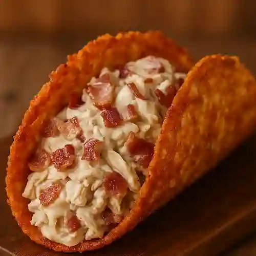 Orden Tacos Keto Pollo Tocineta Crocante