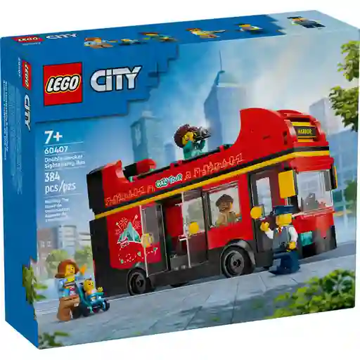Set de Construcción Autobús Turístico Rojo de Dos Plantas Lego