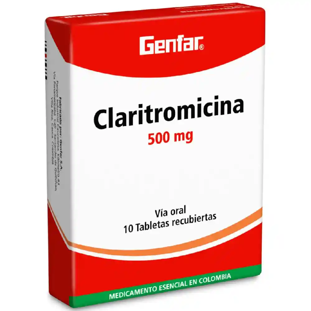 Genfar Claritromicina (500 mg)