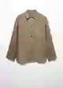 Sobrecamisa Amalfi Khaki Talla S Hombre Mango