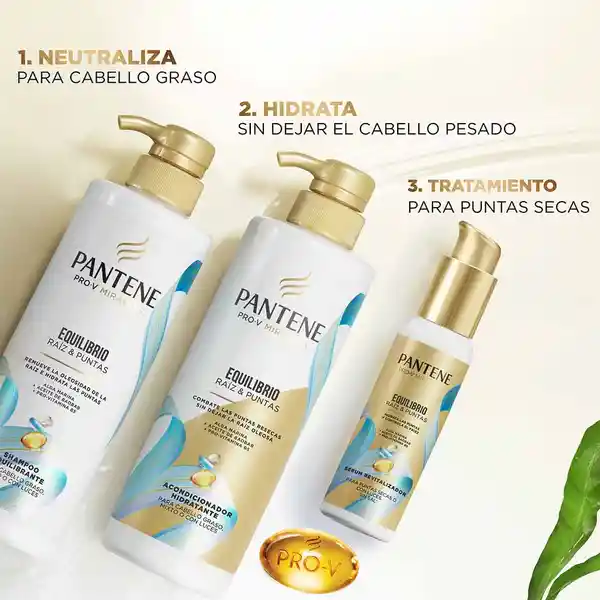 Shampoo Pantene Pro-V Miracles Equilibrio Raiz y Puntas Equilibrante Champu 510 ml