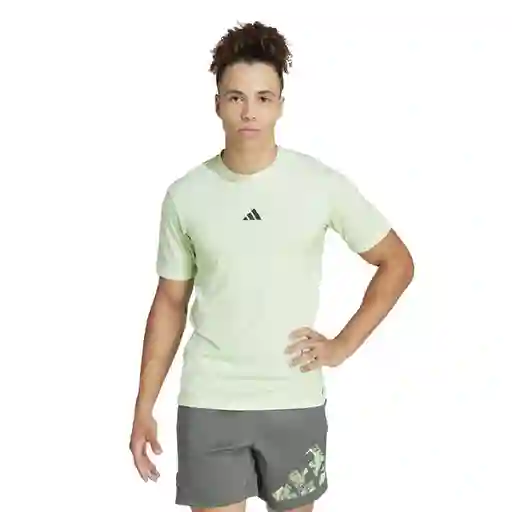 Adidas Camiseta Wo Pow Tee Hombre Verde Talla L Ref: IS3801