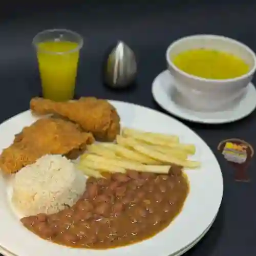 Bandeja Bkc 1/4 de Pollo Pierna Pernil