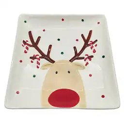 M + Design Plato Cuadrado Vajilla Renos Nav25