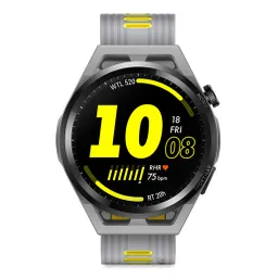 Huawei Watch Gt Runner 32mb+4gb Grey Durable Polymer Fiber Watch Case Grey Soft Silicone Strap