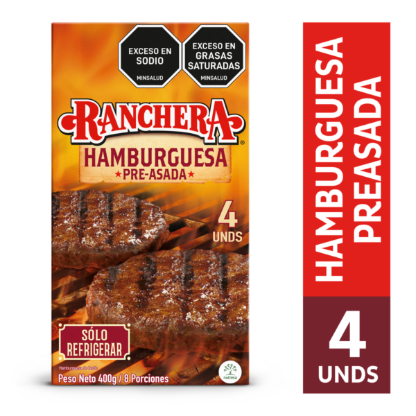 Ranchera Hamburguesa Preasada 400g