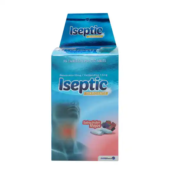 Iseptic Garganta Frutos Rojos (10 mg/1.4 mg)