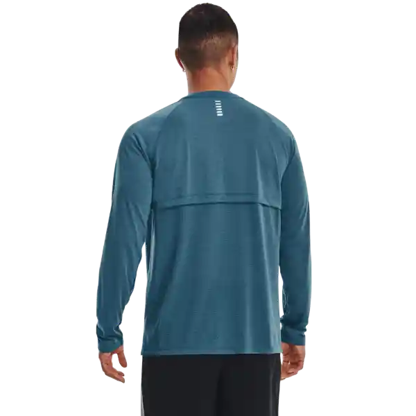 Under Armour Camiseta Streaker Long Sle Hombre Azul Talla SM