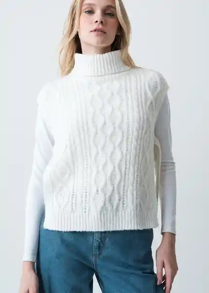 Tejido Mujer Crudo Marfil Claro Talla S 083G055 Naf Naf