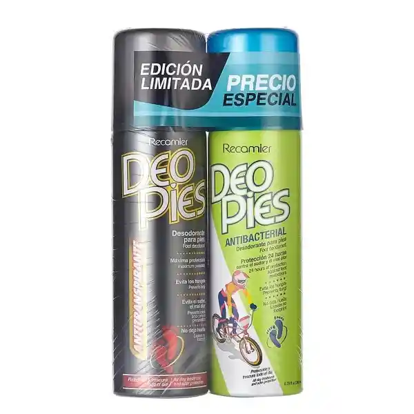 Deo Pies Kit Desodorante Antitranspirante + Antibacterial Pies