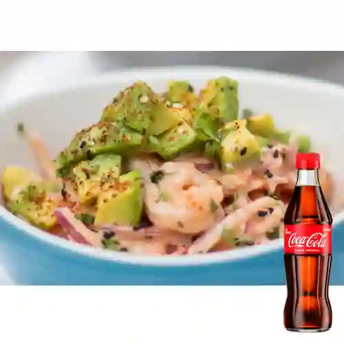 Combo Cóctel de Mariscos + Coca Cola Original 300ML