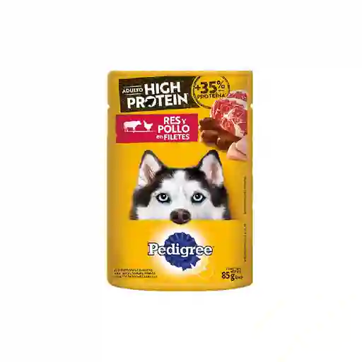 Pedigree Alimento para Perro Adulto High Protein con Res y Pollo