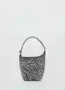 Bolso P Zebi Negro Talla 99 Mujer Mango