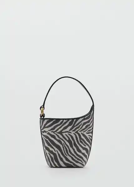 Bolso P Zebi Negro Talla 99 Mujer Mango