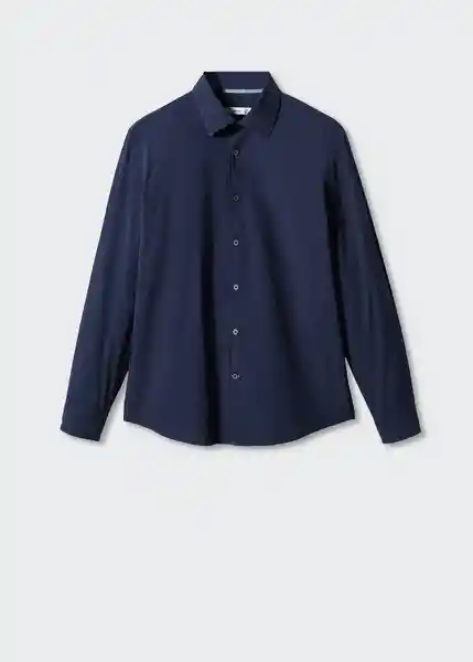 Camisa Soller Índigo Talla M Hombre Mango