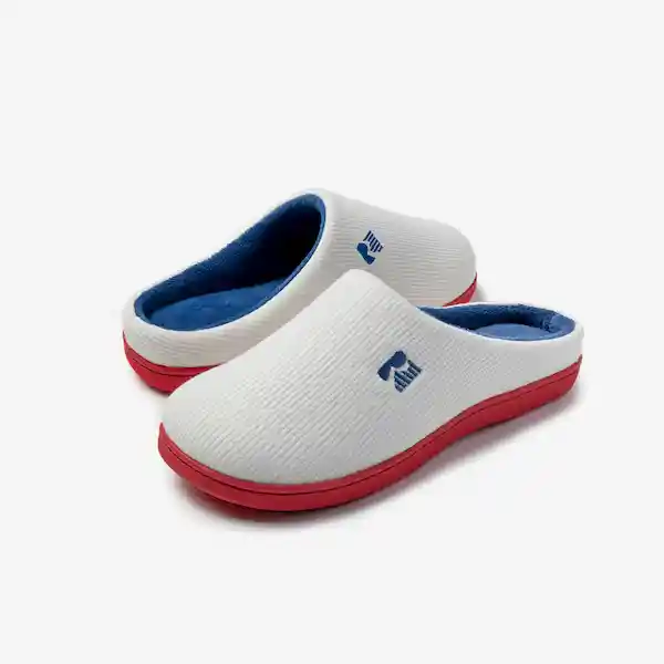 Inkanta Pantuflas Original Mujer Rojo Blanco y Azul M