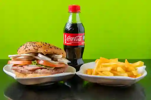 Combo de Hamburguesacarne con Champiñon