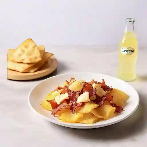 Chanchopapa pers + gaseosa 250ml.