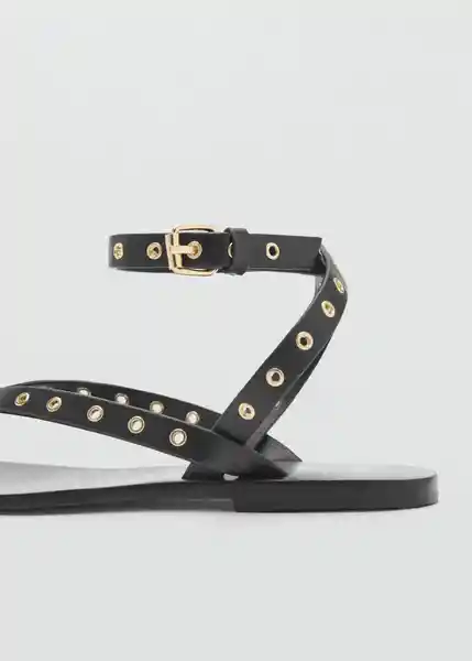 Sandalias Eye Negro Talla 37 Mujer Mango