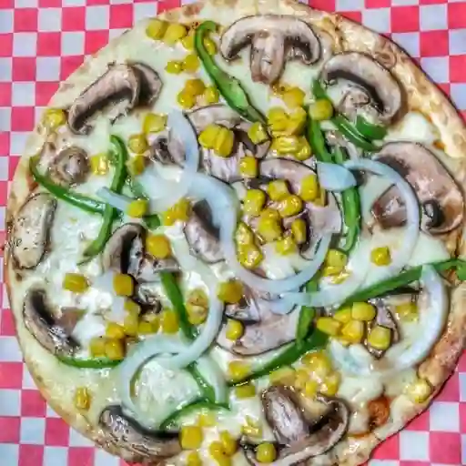 Pizza Champiñones con Vegetales