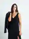 Vestido Nys Mujer Negro Puro Ultraoscuro Talla L 471F309 Naf Naf