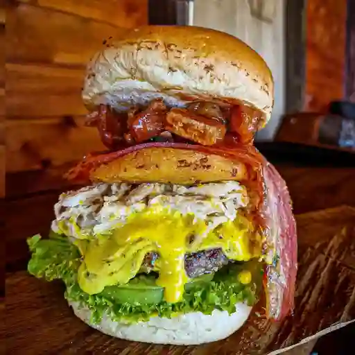 Hamburguesa indio desplumado