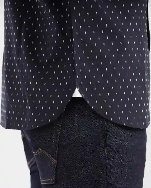 Camisa Premium Dobby Azul Colonial Ultraoscuro Talla M Chevignon