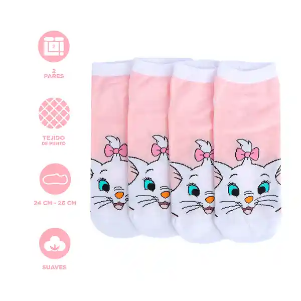 Medias Para Mujer Disney Cat Colección Marie Rosa Miniso