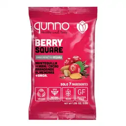 Qunno Barra Energética Vegana Berry Square