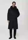 Abrigo Anorak Turino Navy Talla XXL Hombre Mango