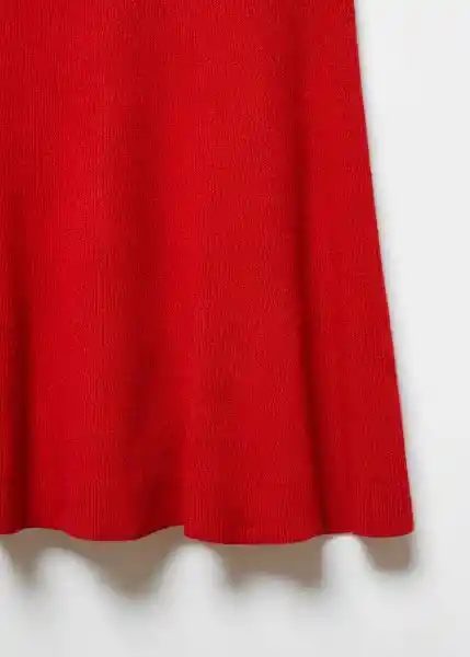 Falda Presley Rojo Talla S Mujer Mango