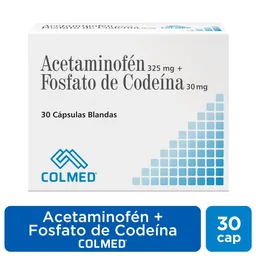 Colmed Acetaminofén Fosfato de Codeína Cápsulas (325 mg / 30 mg)